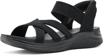 Skechers Ultra Flex 3.0 Sandal - Forever Better Hands Free Slip-Ins Womens Sandals Black/Black : 8.5 B - Medium, Synthetic