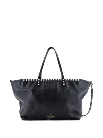 Valentino Garavani Rockstud Easy Leather Large tote bag - Nero
