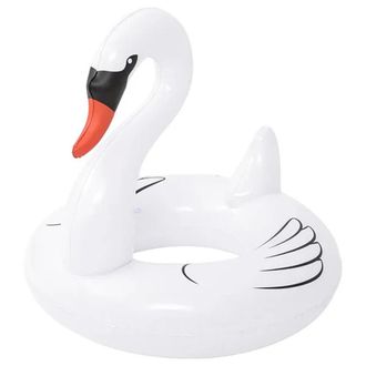 Trade Shop Trade Shop - Salvagente Gonfiabile A Forma Di Cigno Bianco Galleggiante Mare 104x104x96cm 016149
