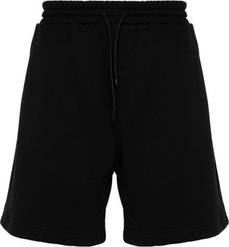 Msgm logo-print track shorts - men - Cotton - S - Black