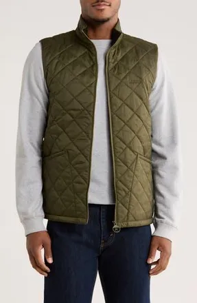Barbour Monty Quilted Nylon Vest in Olive at Nordstrom Rack, Size Xx-Large