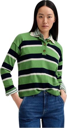 Bugatti Polo-trui - Dames - Tops - Groen - Maat: S Wol