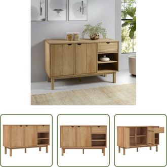 vidaXL vidaXL Credenza in pino - Credenza OTTA 114x43x73,5 cm in Legno Massello di Pino
