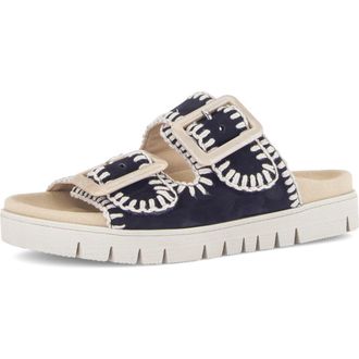 Gabor Two-Strap Lug Sole Sandal in Dark Blue at Nordstrom, Size 11.5Us