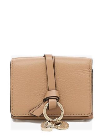 Chlo&eacute; Alphabet leather tri-fold wallet - women - Leather - One Size - Brown