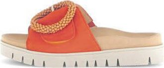 Gabor Braided Strap Sandal - Dames - Sandalen - Oranje - 42 EU - Leer - Schoenen
