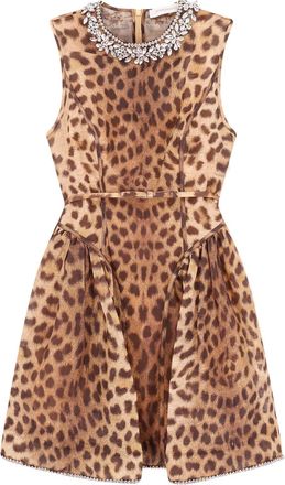 Zimmermann Printed Linen Blend Crush Mini Dress