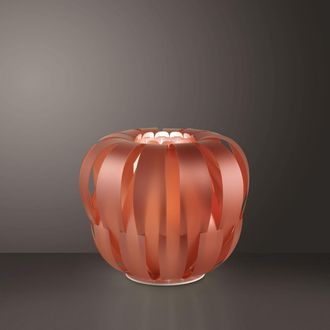 Linea Zero L&aacute;mpara De Mesa Cobre En Metal Blanco Cm. 42x33h