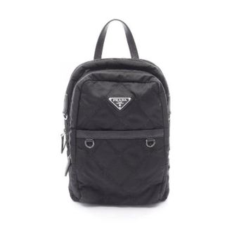 Prada Pre-owned Backpacks, female, Black, Size: ONE SIZE Pre-owned Nylon backpacks