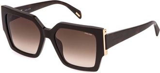 Police SPLR21 SECRET 1 0752 Womens Sunglasses Tortoiseshell Size 54