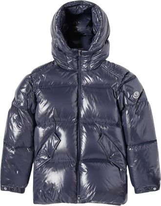 Moncler Doudoune Baise - Heren - Gewatteerde jassen - Blauw - XL - Nylon - Jassen