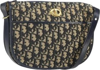 Dior Pre-owned Cross Body Bags, female, Multicolor, Size: ONE SIZE Pre-owned Trotter Canvas Shoulder Bag