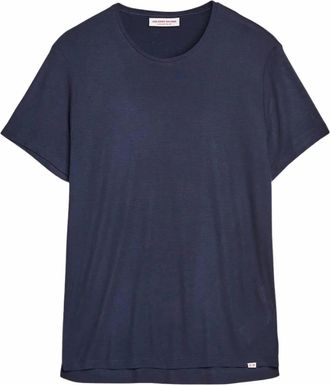 Orlebar Brown Mens Cashmere Classic Tee In Night Iris