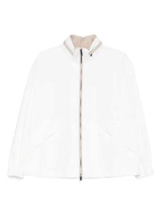 Brunello Cucinelli Giacca con zip - Bianco