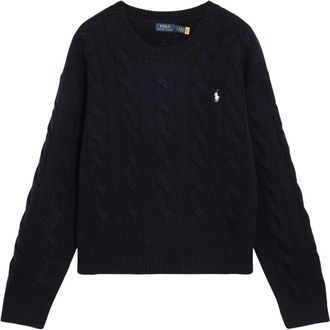 Polo Ralph Lauren Jersey de lana y cachemira con cuello redondo - Knitwear - Mujer - Azul - M
