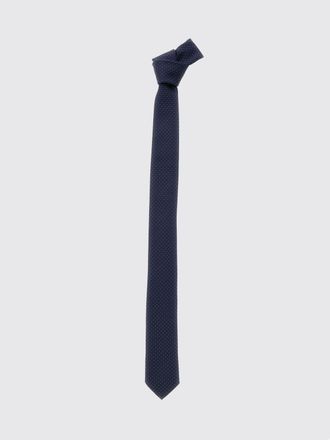 Emporio Armani Cravatta in pura seta con fantasia a pois a contrasto