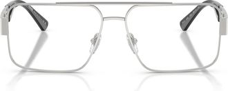 Versace 0ve1308 Rectangular Metal Frame Eyeglasses