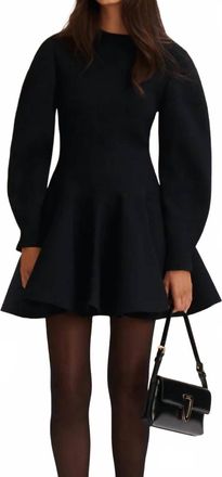 Scanlan Theodore Crepe Knit Ballet Dress In Black
