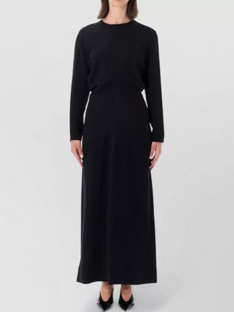 Toteme draped long-sleeve maxi dress