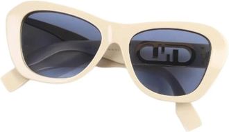 Fendi Pre-owned Fe 40064F Zonnebril - Dames - Vintage Accessoires - Beige - ONE Size - Vintage