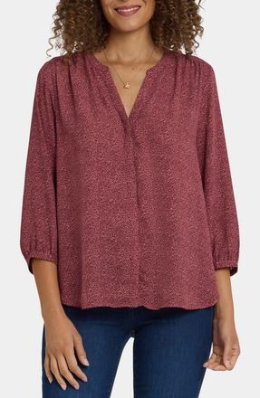 NYDJ Pintuck Top in Vine Grove at Nordstrom, Size Medium