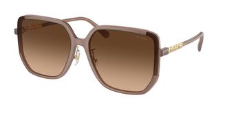 Coach HC8401D CR635 Asian Fit 580874 Womens Sunglasses Brown Size 64