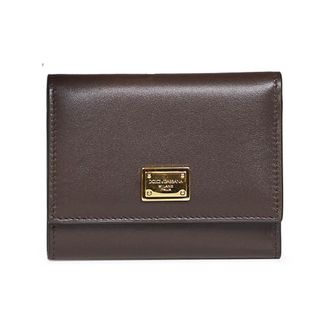 Dolce & Gabbana Cartera de piel de becerro Plong&eacute; - Accessories - Mujer - Marr&oacute;n - ONE SIZE
