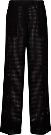 La DoubleJ Cotton Loose Fit Broeken - Dames - Wijde Broeken - Zwart - M - Katoen - Broeken