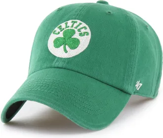 47 Brand Boston Celtics Clean Up Boswell Strapback Hat in Kelly Men