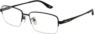 BMW Titanium Rechthoekige Optische Monturen met Demo Lenzen - Heren - Brillen - Zwart - ONE Size - Accessoires