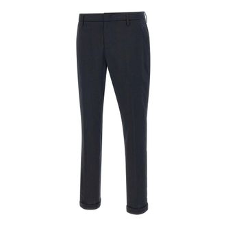 Dondup Slim-fit Trousers, male, Blue, Size: W33 Gaubert Trousers