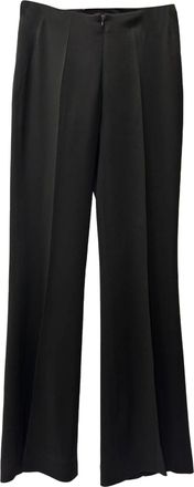 Elie Tahari High-Rise Trousers in Black Triacetate