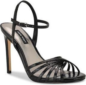 Nine West Meripen Ankle Strap Sandal in Black at Nordstrom Rack, Size 9.5