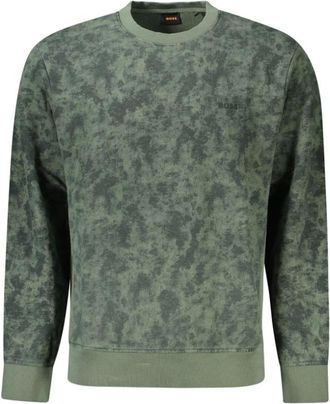 HUGO BOSS Contrasting Details Cotton Jumper with Logo Embroidery