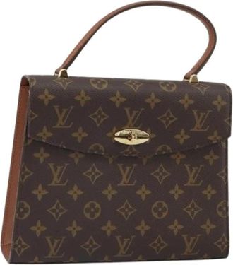 Louis Vuitton Pre-owned Vintage Canvas Handtas - Dames - Vintage Handtas - Bruin - ONE Size - Vintage