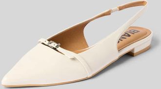 Bianco Pumps mit Zierschnalle in Offwhite, Gr&ouml;&szlig;e 36