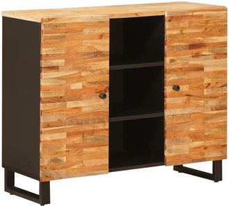 vidaXL Side Cabinet with Drawer Brown 90 x 33 x 75 cm Solid Mango Wood vidaXL