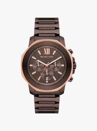Michael Kors Oversized Prescott Brown-Tone Watch