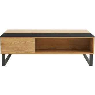 Miliboo Mesa De Centro Elevable En Madera Y Metal Wynn