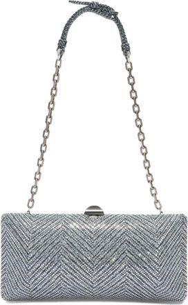 Ermanno Scervino Clutch Rose con decorazione - Blu