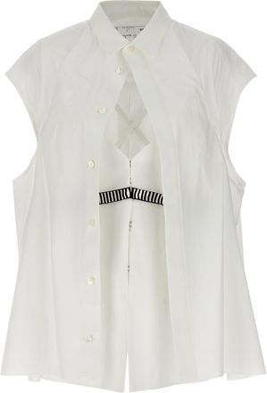 sacai White Overlay Shirt