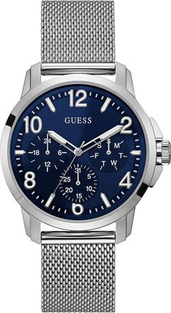 Guess W1040G1 Mens Voyage Watch - Silver - One Size