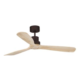 Netlighting Lantau Large Brown Pine Ceiling Fan With DC Motor 6 Speed