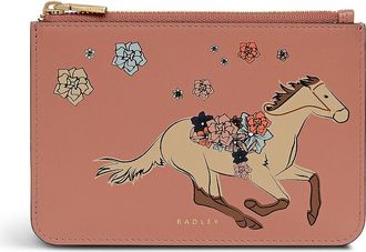 Radley London Kentucky Derby Spring 2026 Horse Small Ziptop Coin Purse in Carnation at Nordstrom