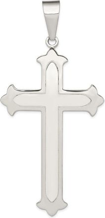 Diamond2Deal Sterling Silver Polished Cross Pendant