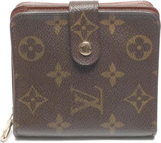 Louis Vuitton Portafoglio con monogramma e zip 2002 - Marrone