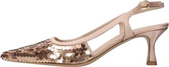 Roberto Festa Milano Siviglia Pomp - Dames - Pumps - Beige - 36 EU - Satijn - Schoenen