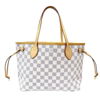 Louis Vuitton Damier Azur White Damier Azur Canvas Tote Bag (Pre-Owned)
