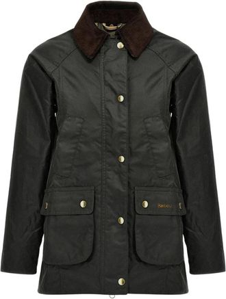 Barbour Jassen, Dames, Groen, L, Katoen, Katoenen Beadnell Jas