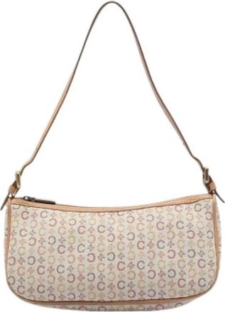 Celine Pre-owned Canvas celine-bags - Dames - Vintage Schoudertas - Beige - ONE Size - Vintage